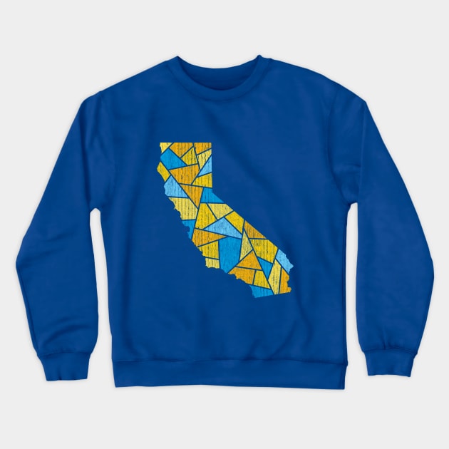 California Mosaic - Pacific Sunshine Crewneck Sweatshirt by dSyndicate